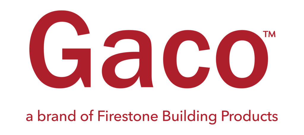 A red and black logo for the firestone building.